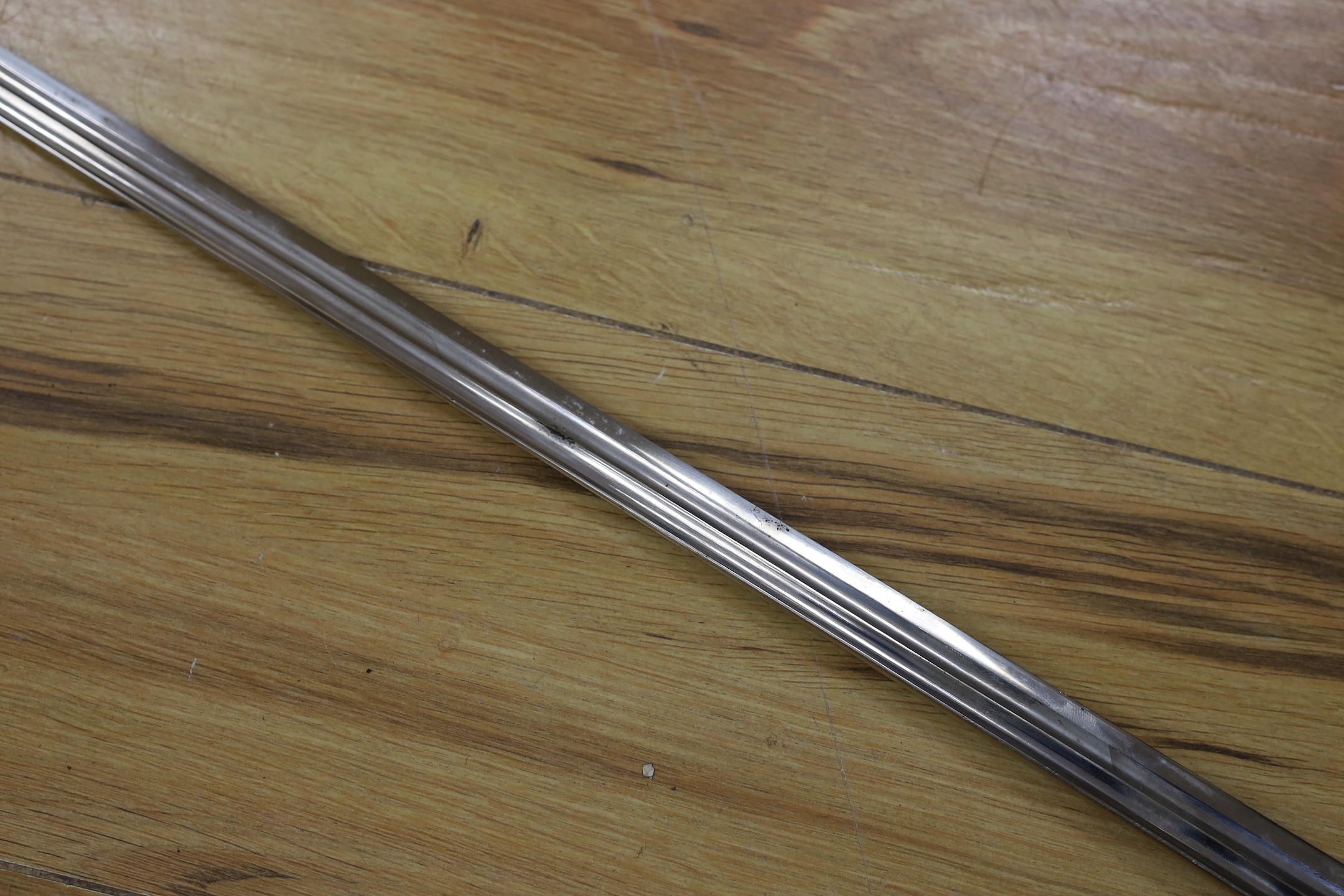 A late 19th century Imperial German/Prussian infantry officer's sabre and scabbard 97cm total length